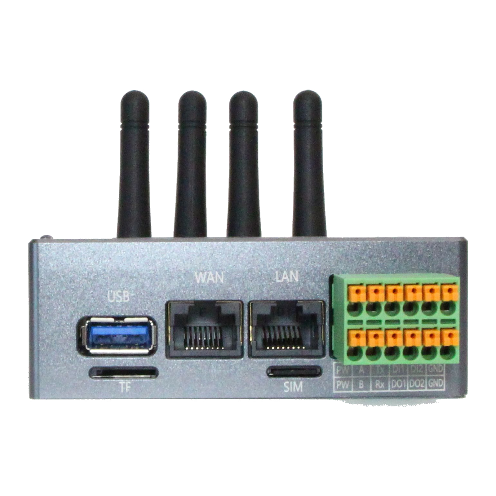 QuickDesk Pro WAN, LAN, USB ve terminal bloğu